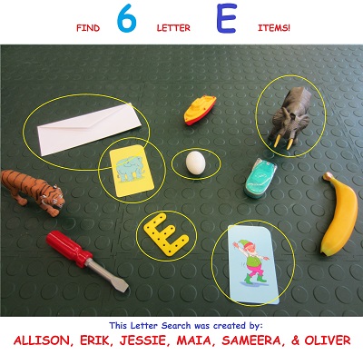 Letter E puzzle solved