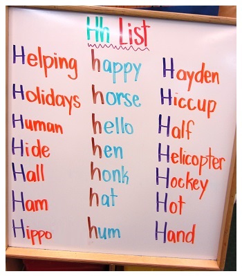 h list